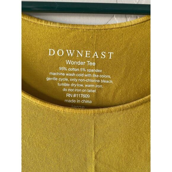 NWT Downeast Mustard Yellow Wonder Tee - Picture 4 of 5